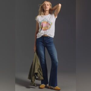 NWT! Anthropologie MOTHER The Weekender Mid-Rise Flare Jeans - Size 31 🐚